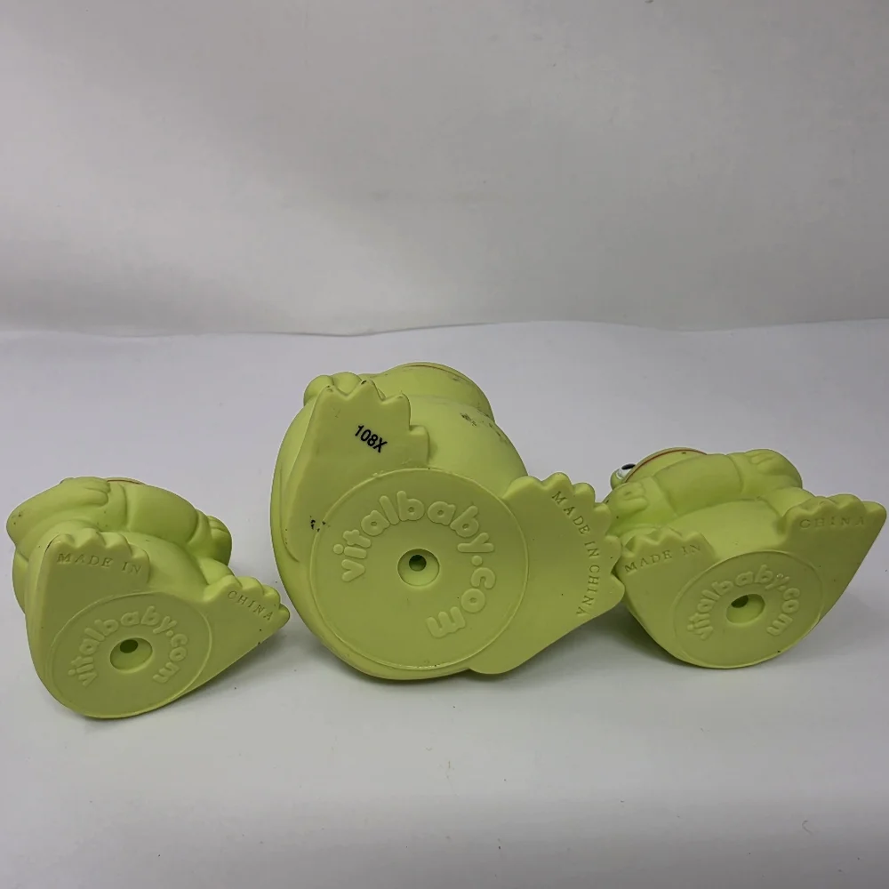 Vital Baby Rubber Frog Green Toys Lot of 3